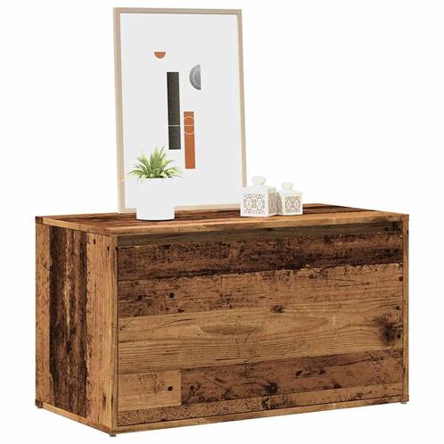 vidaXL Halbankje 80x40x45 cm bewerkt hout oud houtkleurig, Huis en Inrichting, Banken | Voetenbanken en Poefen, Nieuw, Verzenden