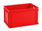 Stapelbak 600x400x320mm, Rood, PP, gesloten, nieuw, Doe-het-zelf en Verbouw, Kratten en Dozen, 40 tot 60 cm, 50 tot 75 cm, Ophalen of Verzenden