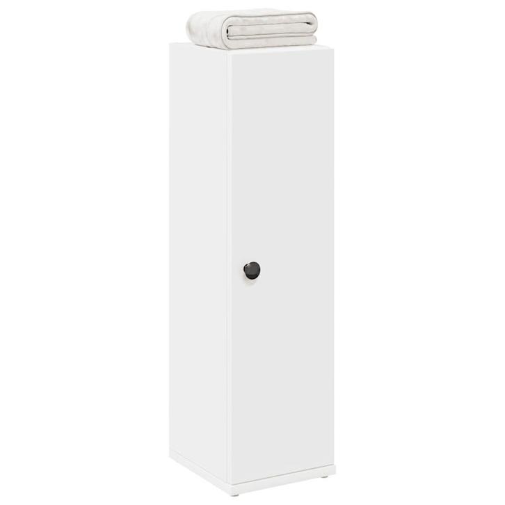 vidaXL Badkamerkast met rolhouder 20,5x22x72 cm wit, Huis en Inrichting, Badkamer | Badkamermeubels, (Half)hoge kast, Nieuw, Verzenden