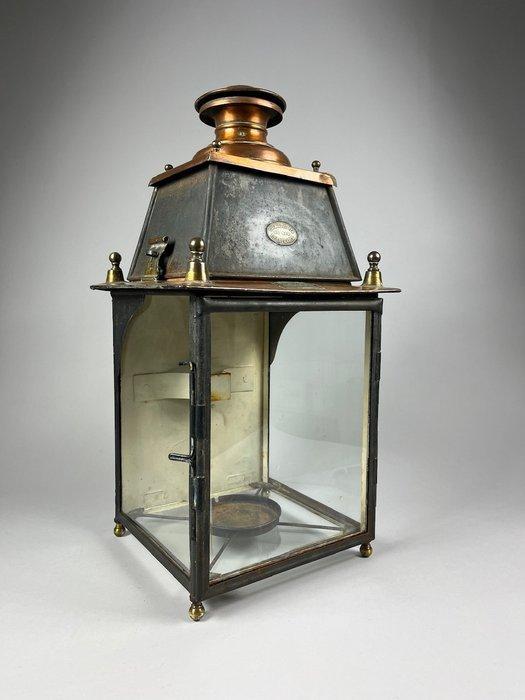 Gillet & Forest Paris - Lantaarn - IJzer, Messing, Koper,, Antiek en Kunst, Antiek | Overige Antiek