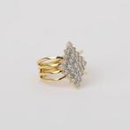 Ring - 14 karaat Geel goud - 1.15ct. tw. Diamant, Nieuw