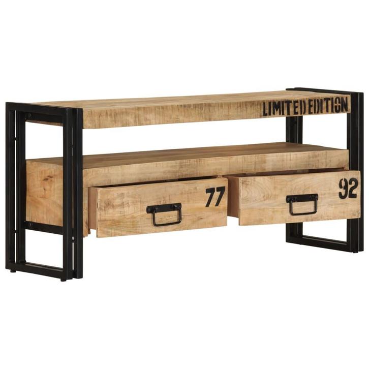 vidaXL Tv-meubel 100x30x45 cm massief mangohout, Huis en Inrichting, Kasten | Televisiemeubels, 25 tot 50 cm, Nieuw, Overige houtsoorten