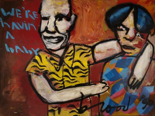 Herman Brood | Origineel Schilderij: Having a Baby, Antiek en Kunst, Kunst | Schilderijen | Klassiek