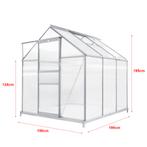 [en.casa] Tuinkas Oisterwijk 190x190x124/195 cm 3,61 m² tran, Verzenden, Nieuw