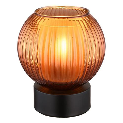 Tafellamp ZUMBA Matt zwart E27 Metaal ø15.0cm H:17.0cm, Huis en Inrichting, Lampen | Tafellampen, Metaal, Ophalen of Verzenden