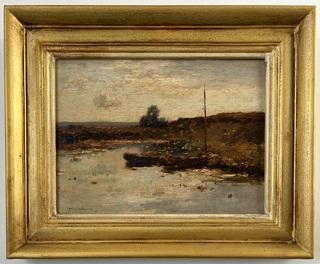 Aris Knikker (1887 - 1962), olieverf op paneel, “Aangemee beschikbaar voor biedingen