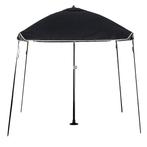 Bimini parasol Antraciet/Zwart met 45 gr. Knik - 200 x 200, Watersport en Boten, Ophalen of Verzenden, Nieuw