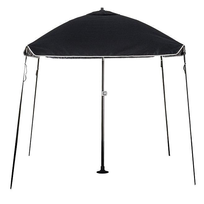 Bimini parasol Antraciet/Zwart met 45 gr. Knik - 200 x 200, Watersport en Boten, Rubberboten, Ophalen of Verzenden
