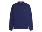 Fred Perry - Longsleeve Plain Shirt - Blauwe Longsleeve - S, Kleding | Heren, T-shirts, Nieuw