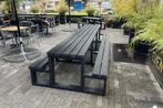 Rockwood® Picknicktafel Beuk - Zwaar Kunststof - Mineral, Tuin en Terras, Ophalen of Verzenden, Nieuw, Rechthoekig, Hout