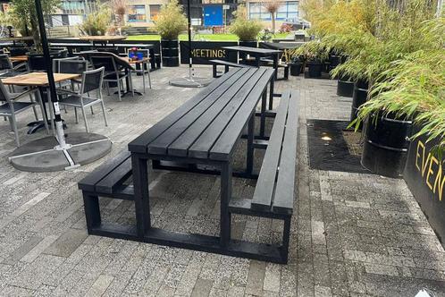 Rockwood® Picknicktafel Beuk - Zwaar Kunststof - Mineral, Tuin en Terras, Picknicktafels, Nieuw, Hout, Rechthoekig, Ophalen of Verzenden