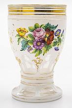 Wilhelm Hoffmann-Bohemia 1850, Antique Enamelled, Gilded, Antiek en Kunst