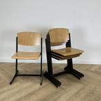 Eromes schoolstoel / stapelstoel zithoogte 46 cm, beuken -, Huis en Inrichting, Stoelen, Gebruikt, Zwart, Ophalen of Verzenden