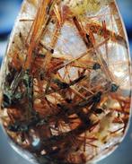 Prachtige zeer zeldzame natuurlijke goud-ruw geslepen kwarts, Verzamelen