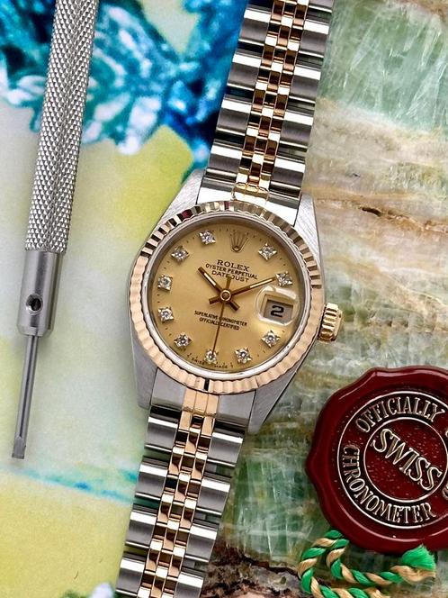 Rolex Lady-Datejust 26 69173G uit 1988, Sieraden, Tassen en Uiterlijk, Horloges | Dames, Polshorloge, Gebruikt, Rolex, Verzenden