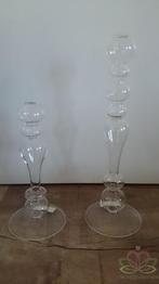 Glas Vaas Kandelaar 20 cm, Ophalen of Verzenden, Nieuw