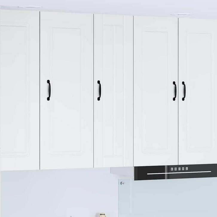 vidaXL Keukenkast aan de muur met plank Hoogglans wit 30 x, Huis en Inrichting, Keuken | Keukenelementen, Wit, Nieuw, Verzenden