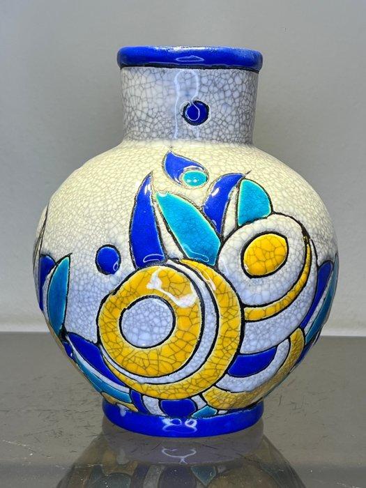 Keramis, Keramis Boch - Charles Catteau - Vaas - Decor:, Antiek en Kunst, Antiek | Glas en Kristal