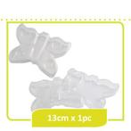 Vlinder, plastic. Deelbaar 13 cm. Clear Vlinder deelbaar, Ophalen of Verzenden, Nieuw