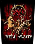 Slayer - Hell Awaits - Backpatch officiële merchandise, Ophalen of Verzenden, Nieuw, Kleding