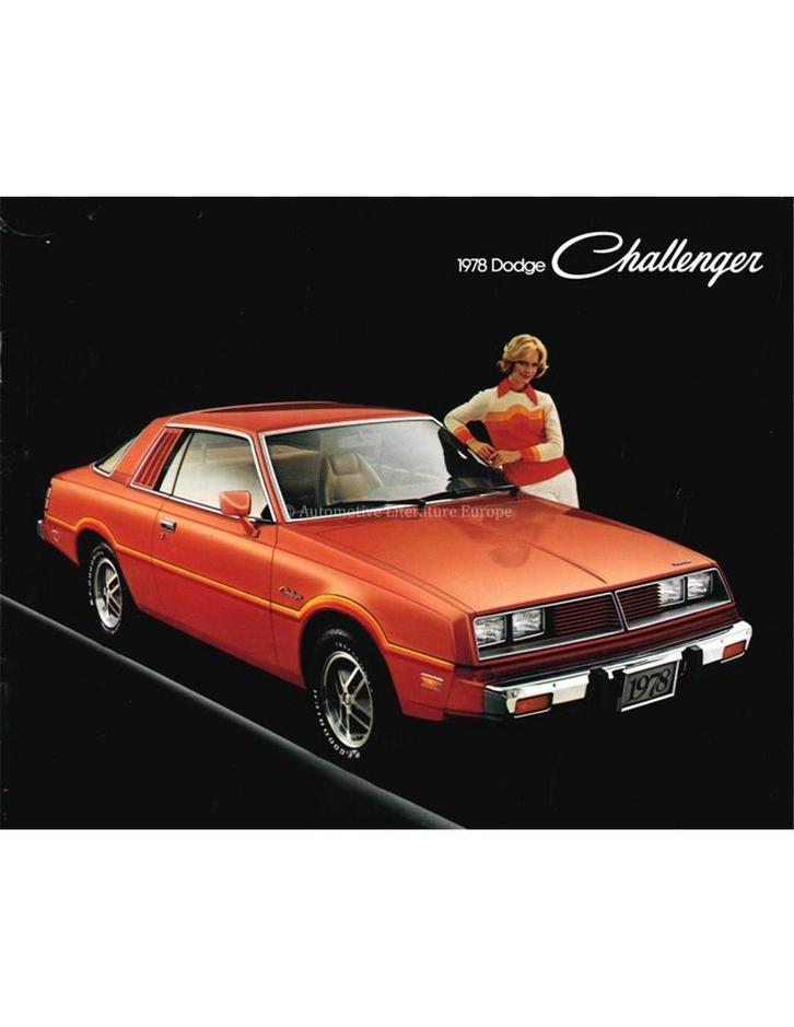 1978 DODGE CHALLENGER BROCHURE ENGELS, Boeken, Auto's | Folders en Tijdschriften