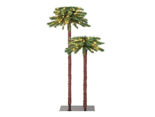 Coast 2-ER Set Pre-Lit Artificial Palm Palm Christmas Tree, Huis en Inrichting, Woonaccessoires | Overige, Nieuw, Verzenden