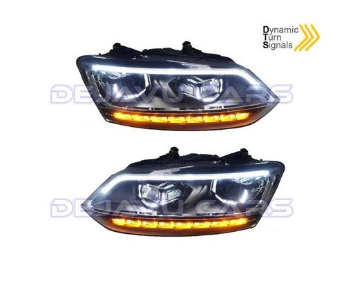 Xenon Look Dynamische LED Koplampen voor Volkswagen Polo 6R, Auto diversen, Tuning en Styling, Ophalen of Verzenden