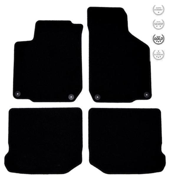 Velours automatten passend VW Golf Polo Passat Caddy Touran., Auto diversen, Automatten, Nieuw, Ophalen of Verzenden