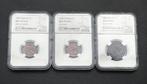 Canada. Lot of 3 NGC graded / slabbed coins: 1 Cent 1884,
