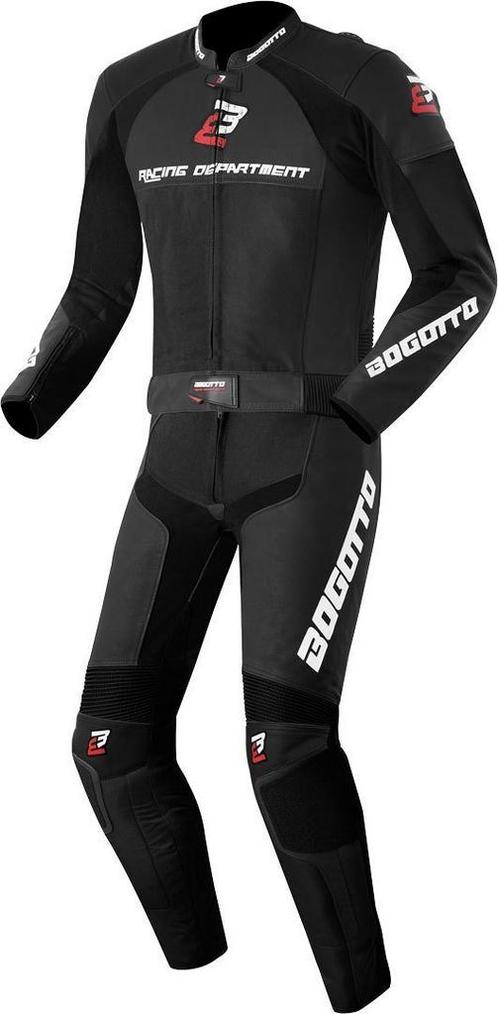 Bogotto Losail Black 2PC Leather Motorcycle Suit, Motoren, Kleding | Motorkleding, Heren, Nieuw met kaartje, Combipak, Verzenden