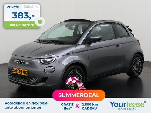 Fiat 500E Cabrio | Privé lease 383,- all-in | EV | Automaat, Auto's, Fiat, Lease, Automaat, Cabriolet, Private lease, A, 500E