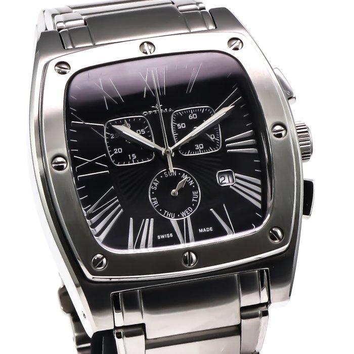 Optima - Swiss Chronograph - OSC180-SS-3 - Zonder, Sieraden, Tassen en Uiterlijk, Horloges | Heren