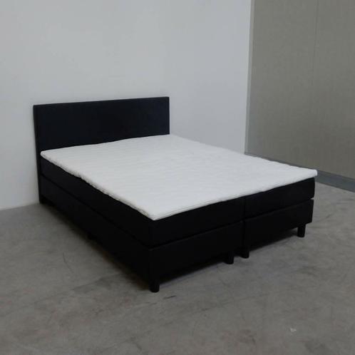 Boxspring Bravo 80 x 210 Stof Antraciet €286,80 *Outlet*, Huis en Inrichting, Slaapkamer | Boxsprings, 80 cm, 220 cm, Beige, Grijs