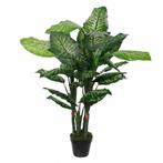Groene Dieffenbachia kunstplant 120 cm in pot - Overige ku.., Ophalen of Verzenden