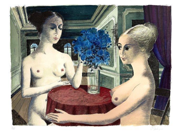 Paul Delvaux (1897-1994) - Silence, Antiek en Kunst, Antiek | Overige Antiek
