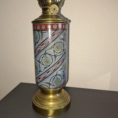 H. Robinet Saxe - Olielamp - Messing - Olielamp, Antiek en Kunst, Antiek | Overige Antiek