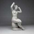 Drasche - Beeldje - Art deco woman - Porselein, Antiek en Kunst, Antiek | Glas en Kristal