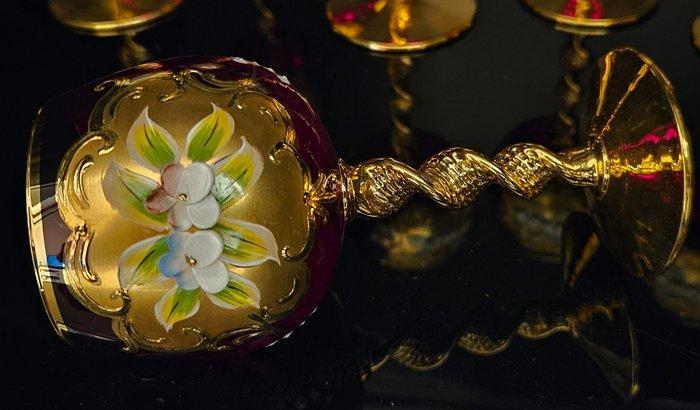 ORIGINAL MURANO GLASS - Drinkservies (6) - Extreem fijne, Antiek en Kunst, Antiek | Glas en Kristal