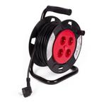 Benson Kabelhaspel - 25 meter - 4 aansluitpunten - Randaa..., Ophalen of Verzenden, Nieuw