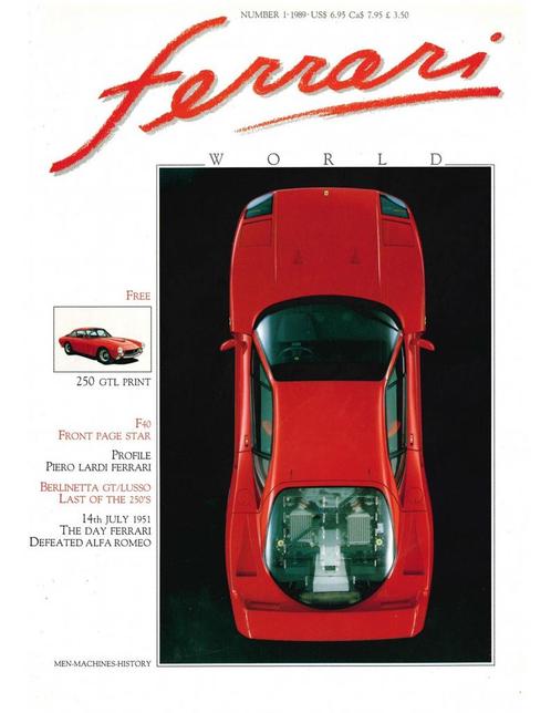 1989 FERRARI WORLD MAGAZINE 1 ENGELS, Boeken, Auto's | Folders en Tijdschriften, Ferrari