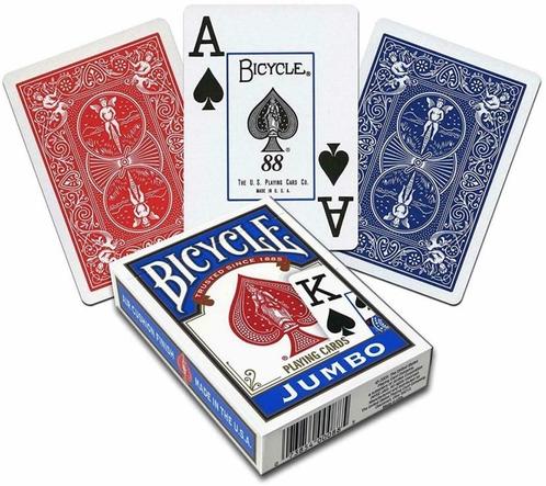 Bicycle Pokerkaarten - Rider Back Jumbo | Bicycle -, Hobby en Vrije tijd, Gezelschapsspellen | Kaartspellen, Nieuw, Verzenden