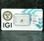 1 pcs Diamant (Natuurlijk gekleurd) - 0.26 ct - Fancy Geel -, Sieraden, Tassen en Uiterlijk, Edelstenen, Nieuw
