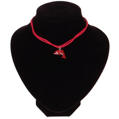 Ketting dolfijn rood NIEUW, Sieraden, Tassen en Uiterlijk, Kettingen, Rood, Nieuw, Ophalen of Verzenden
