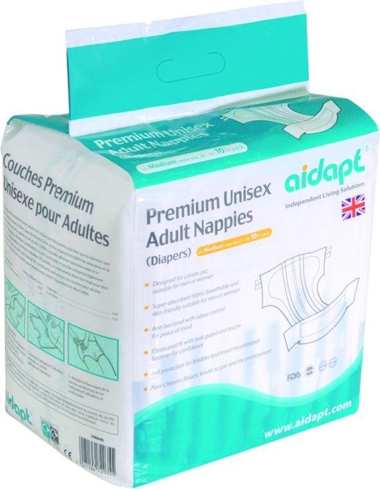 Aidapt Incontinentieluiers Unisex - 10 stuks, Diversen, Verpleegmiddelen, Nieuw, Verzenden