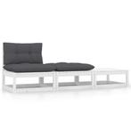 Loungeset Kussens | Retourdeal | Wit, Tuin en Terras, Tuinsets en Loungesets, 3 zitplaatsen, Nieuw, Ophalen of Verzenden, Tuinset