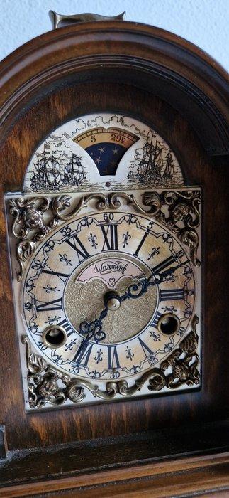 Tafelklok - warmink - Vintage Hout, Messing, Glas -, Antiek en Kunst, Antiek | Klokken