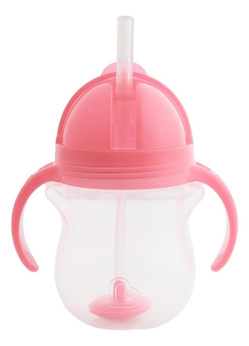 Munchkin Click Lock Roze Drinkbeker met Rietje 01248201, Kinderen en Baby's, Babyvoeding en Toebehoren, Nieuw, Verzenden