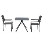 Garden Impressions Moon tuinset 3-delig donker grijs -, Tuin en Terras, Tuinsets en Loungesets, Verzenden, Nieuw