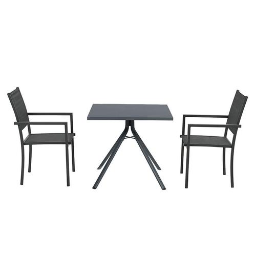 Garden Impressions Moon tuinset 3-delig donker grijs -, Tuin en Terras, Tuinsets en Loungesets, Verzenden