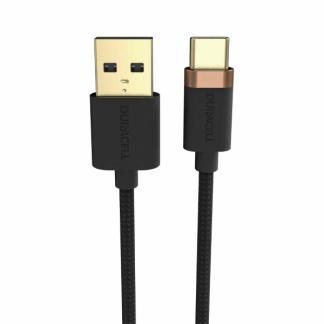 USB A naar USB C kabel | Duracell | 2 meter | USB 2.0, Computers en Software, Pc- en Netwerkkabels, Nieuw, Verzenden